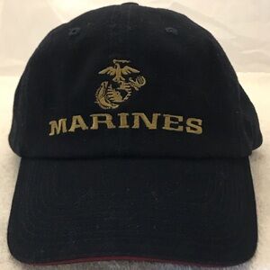 HeadToToe for U.S. Marine Corp Adjustable Navy Blue & Gold Ball Cap